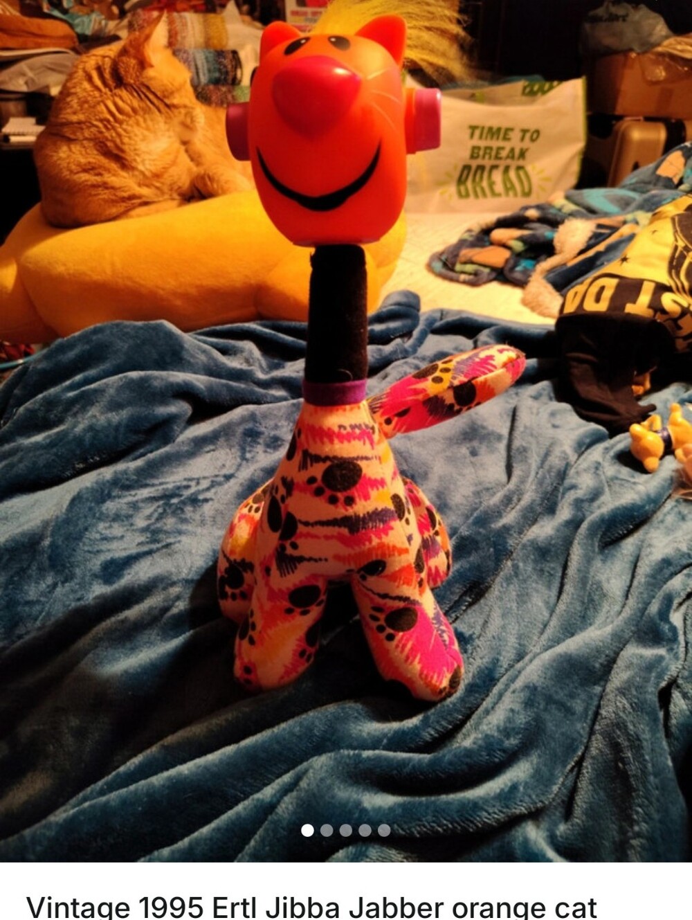 Jibba Jabber Orange Cat Kids Toy